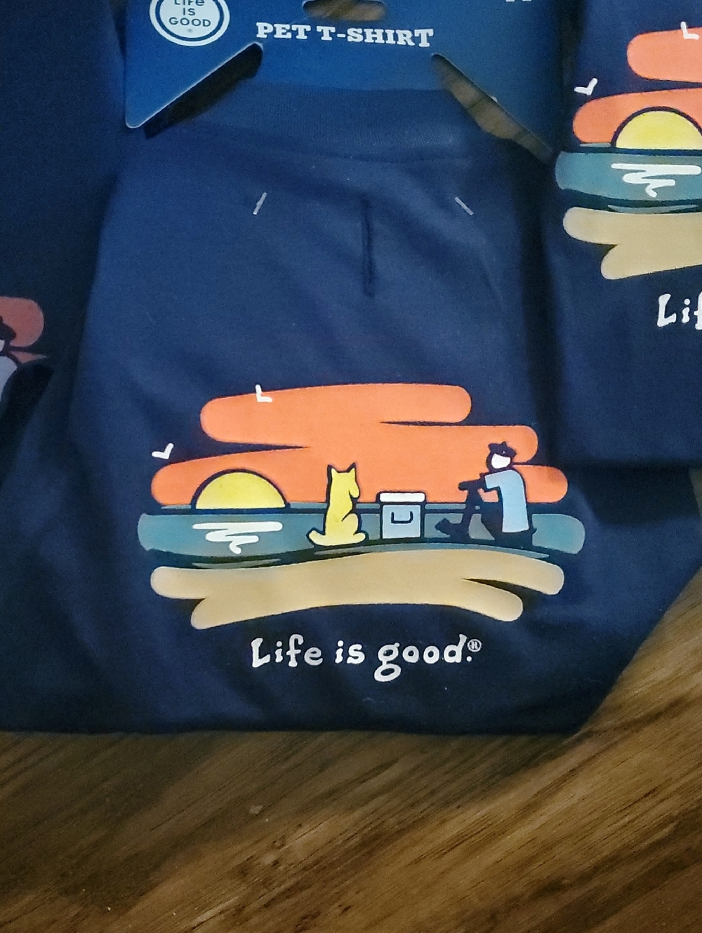 Life Is Good Sunset Pet Tee